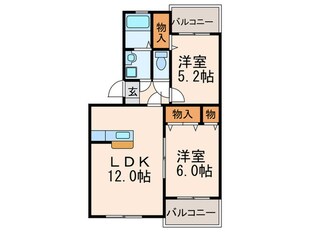 キャンファマンションⅡの物件間取画像